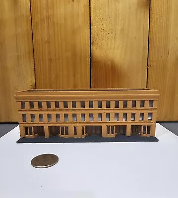 N-Scale 3 Story Main Street Building With Windows 1:160 Scale Train Layout- • $24