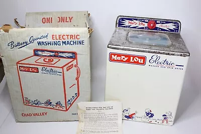 Vintage Chad Valley Metal Toy Mary Lou Washing Machine In Original Box • $29.88