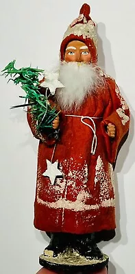 Exceptional Early Long Robe Santa 8” German Santa Original Santa Candy Container • $1999.99