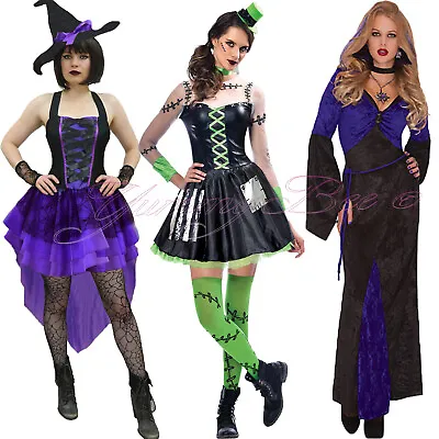 Vampire Costume Frankie Stein Witch Monster High Women Horror Adult Plus Size UK • £15.99