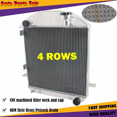 4Rows Radiator Fits Ford 1917-1927 Model T Bucket Chevy Engine 2.9 Chevy Engine • $184.95