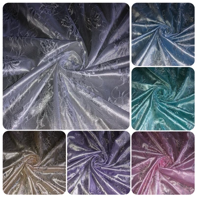 £0.99 • Buy Stunning Sparkly Metallic Bonded Bridal Lace Fabric Satin Backed 58”Wide Dress