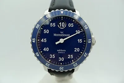 Meistersinger Salthora Meta Jump Hour Diver 200m Samx908 43mm Swiss Warranty • $2750