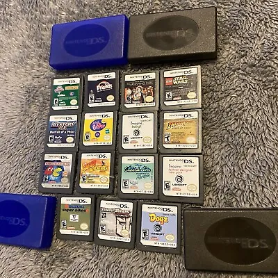 Nintendo DS Game Lot Of 15 Loose Carts Namco Pac-Man Dogs Friends And More • $35