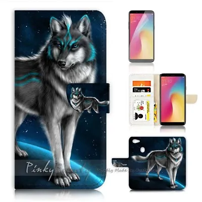 $12.99 • Buy ( For Oppo A73 ) Flip Wallet Case Cover P21375 Wolf