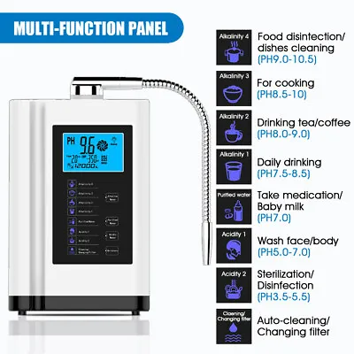 $604.99 • Buy Water Machine Ionizer Purifier Alkaline Acid Water Filter PH 3.5-10.5 #AU