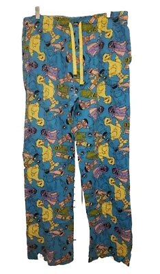 SESAME STREET Men's XL/XXL Sleep Lounge Pajama Pants Big Bird Oscar Elmo Count • $9.99