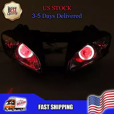 $299 • Buy NT Front Headlight HALO Red Angel Eye Fit For Yamaha 2006-2007 YZF R6 A014