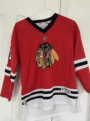 Marian Hossa #81 Chicago Blackhawks RBK CCM Graphic Jersey SZ Youth L/XL -Cool • $25