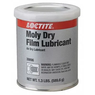 $109.19 • Buy Loctite 233501 Dry Film Lubricant, 1.3 Lb., Can, Black Lb 8017 Moly Dry Film