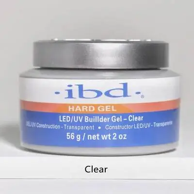 LED IBD UV Acrylic Hard Nail Gel Builder Clear 56g Transparent False Constructor • £8.15