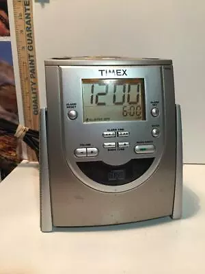 TIMEX INDIGLO T622H AM/FM Radio CD Player Alarm Clock Snooze W/ MP3 LINE-IN • $36.95