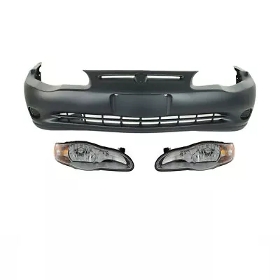 Set Of 3 Front Bumper Cover Kit Fits 2000-2005 Chevrolet Monte Carlo • $422.64