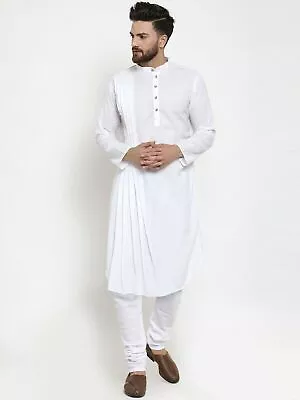 Indian 100% Cotton Men's Shirt Long Sleeve Kurta Loose Shirt Stylish Kurta • $21.90