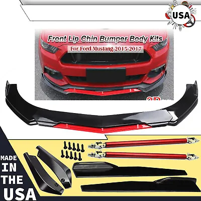 For Ford Mustang 2 Front Bumper Lip Splitter Spoiler Body Kit Side Skirt • $59.99