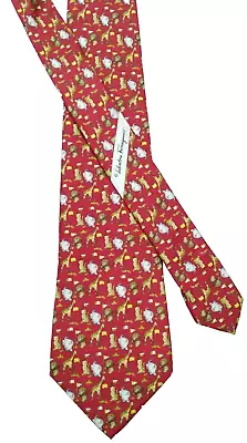 1048) Salvatore Ferragamo Men's Tie 100% Silk Made In Italy • $12.99