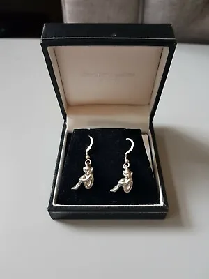 NEW Solid Silver Cornish Pixie Earrings - Diamond Tin Collection • $54.11