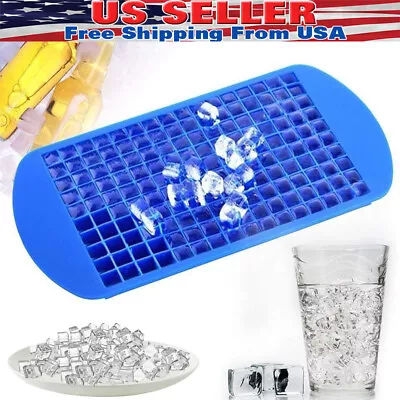 Ice Cube Maker Molds 160 Grids Mini Small Trays Silicone Bar Whiskey Cocktails • $4.99