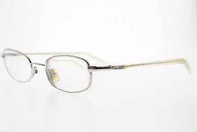 VTG Gucci GG 1745 985 Silver Metal Clear Oval Eyeglasses 46/19-130 Made In Italy • $75
