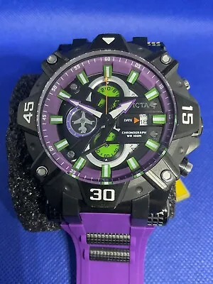 Invicta Aviator Black/purple Mod 40181 Men’s Wristwatch • $290