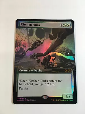 $8.95 • Buy MTG Kitchen Finks - Foil, NM-Mint, English Ultimate Masters Box Topper