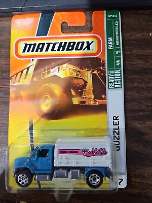 Matchbox  Guzzler 1/64 Diecast #67 Farm Fresh Milk Farm Series Blue 38c1 • $1.99