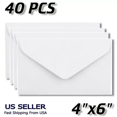 40-Pack A4 Blank White 4x6 Photo Mail Envelopes For Party Invitations Postcards • $6.99