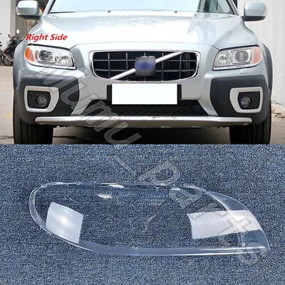 🌟Right Front Headlight Clear Lens Cover + Seal Glue For Volvo XC70 2008-2014 • $81.87