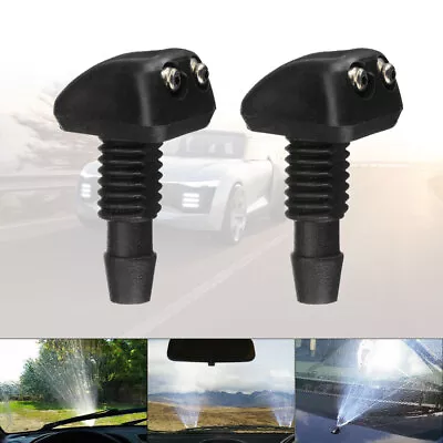 2x Car Front Window Windscreen Sprayer Washer Wiper Nozzle Kits Auto Accessories • $3.37