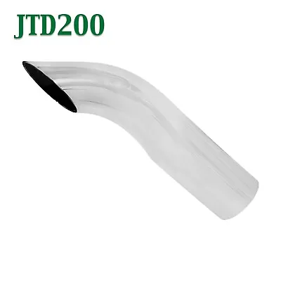 JTD200 2  Chrome Turn Down Exhaust Tip 2 1/2  2.5  Outlet / 9  Long • $26.70