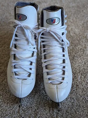 Riedell 121 White Figure Ice Skates Size 7-1/2 • $50