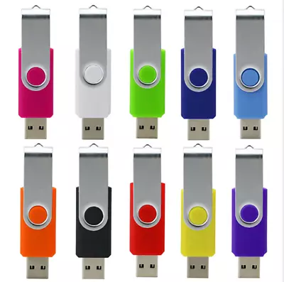 Lot Bulk 10PCS Flash Memory Stick Pen Drive U Disk Swivel Thumb U Disk USB 2.0 • $31.90