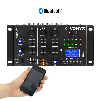 £97.99 • Buy Vonyx 172.990 Bluetooth DJ Mixer With 4 Channels