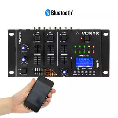 Vonyx 172.990 Bluetooth DJ Mixer With 4 Channels • £97.99