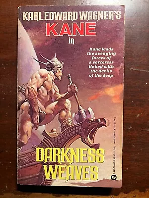 Darkness Weaves Karl Edward Wagner 1983 1980s Vtg PB Book • $31.11