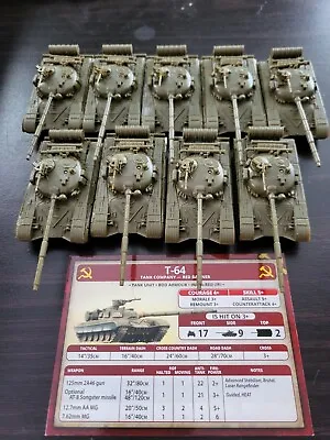 Team Yankee 9x T64 Soviet/Warsaw Pact Battle Tanks • $60