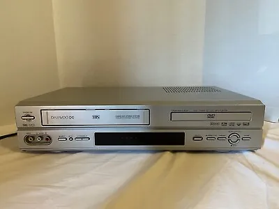 Daewoo DV-6T955B 6-Head VCR VHS DVD MP3 Combo Player Powers On No Remote Parts • $25.99