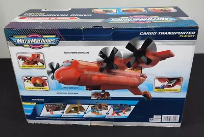 Hasbro Micro Machines Fire & Rescue Cargo Transporter Playset Plane Vehicle NEW • $19.88