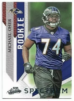 2009 Playoff Absolute Spectrum Blue Parallel #171 Michael Oher Rc 30/75 • $19.99