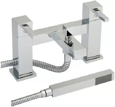 Premier LTY344 Chrome Series Bath Shower Head Deck Mounted Mixer Hot Cold Tap • £44.99