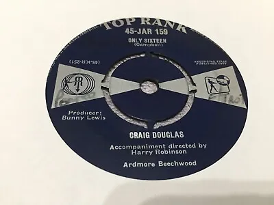 Craig Douglas Only Sixteen 7'' Vinyl Record 1959 45-jar 159 • £0.99