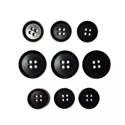 Jos A Bank Signature Suit Sport Coat Black Buttons 9 Pieces Replacement Set • $14.99