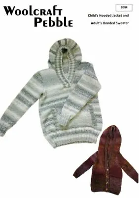 £3.99 • Buy Knitting PATTERN For Children's HOODED JACKET & Adult's HOODED SWEATER