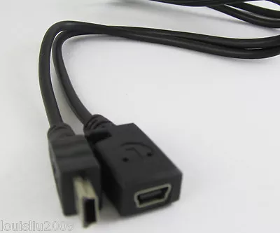 5pcs New Mini USB 5pin Male To Female Jack Extension Cable 1M • $5.51