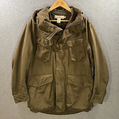 H&M LOGG Men’s Size Medium Army Green Jacket Coat Parka Military Hooded Quilted • $24.95