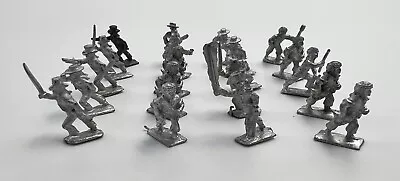 Lot Of 20 Unpainted Lead Toy Soldiers Miniature Civil War Figures • $10.99