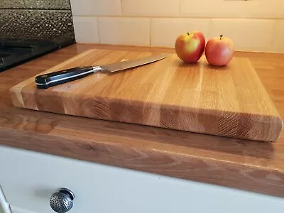 £45 • Buy Large Solid Oak Chopping Board / Cutting Board / Butchers Block / Worktop Saver