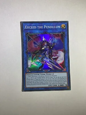 AGOV-EN045 Exceed The Pendulum Super Rare 1st Edition YuGiOh Age Of Overlord • £0.99