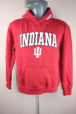 Indiana Hoosiers Hoodie College Basketball Varsity Pullover Sweater Size Medium • £10.48