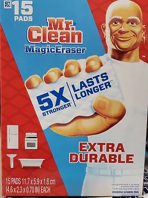 NIB Mr. Clean Magic Eraser Extra Durable Scrubbers  Sponges  Stong  15 Ct • $23.48